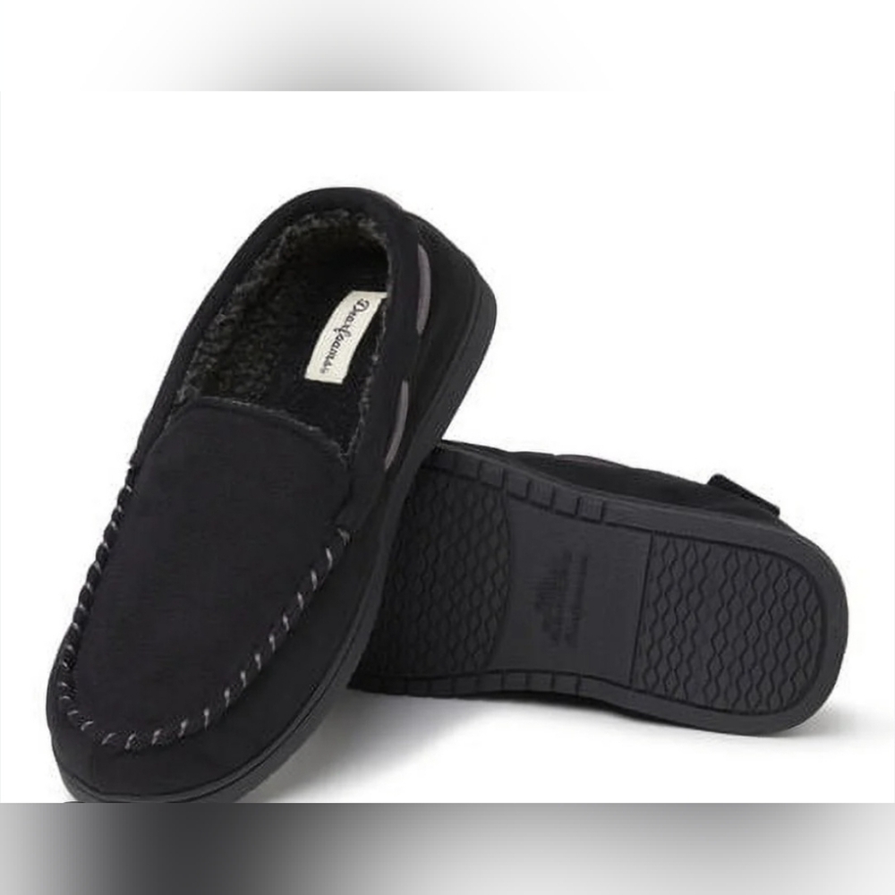Size 9-10 DEARFORMS Men's Medium-Wide Microsuede Moccasin